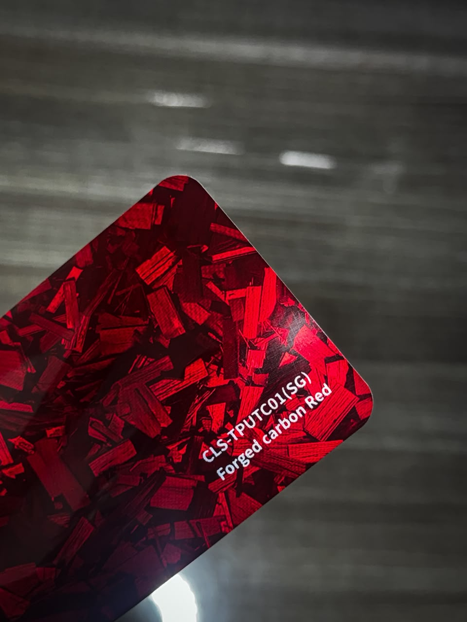 Forged Carbon Red