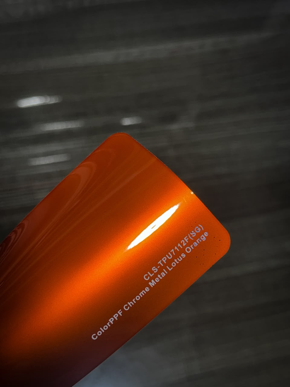 Chrome Metal Lotus Orange